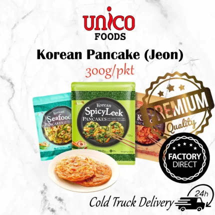 Korean Pancake (Jeon) - Kimchi/Seafood/Spicy Leek Pancake (300g) | 韩式煎饼 泡菜/海鲜/辣韭菜煎饼