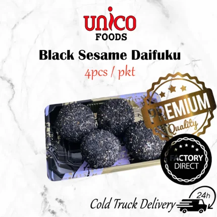 Kuro Goma Black Sesame Daifuku Mochi (4PCS) | 黑芝麻大福